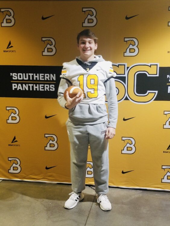 Had a great time on my official visit with @BSCFootball! Thank you to @Coach_Colucci @CoachTrue_BSC @Coach_OMelia and the rest of the staff for having me. #YeahPanthers #Excellence