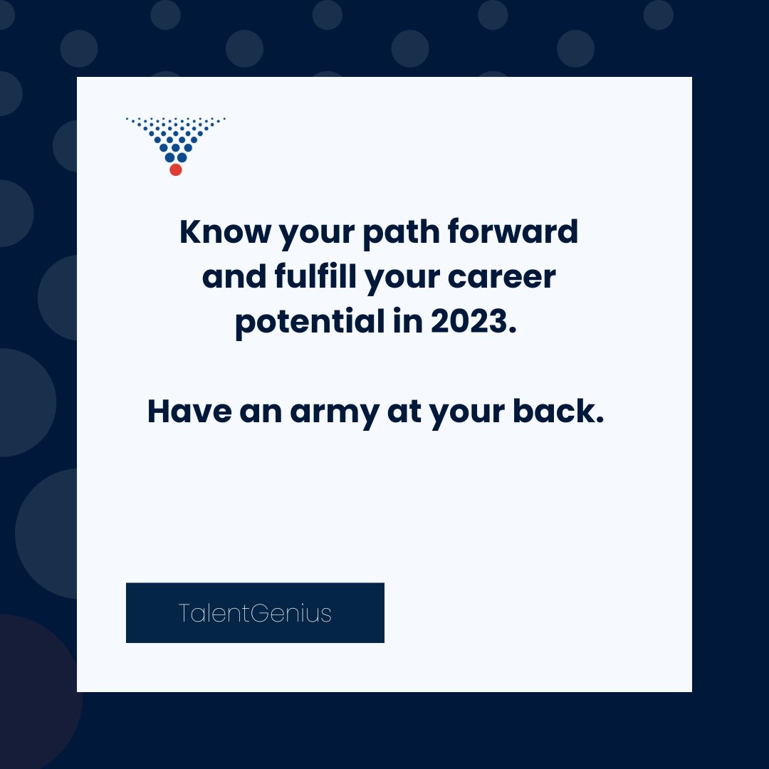 TalentGeniusIO's tweet photo. Know your path forward and fulfill your career potential in 2023. 
Talent empowered by talent. Have an army at your back. 
#talentgenius #talentgeniusio #aws #awsguild #thefutureisnow 
https://t.co/rh2d68UkZX https://t.co/uXTlRwWxeP