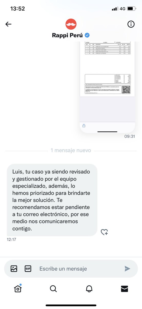 elFonsFonseca's tweet photo. @PeruRappi Ya me sé sus mensajes de memoria. Es alucinante cómo todo un equipo humano puede coludirse para literalmente HUEVEAR a sus clientes. Yo sé que chamba es chamba, son tiempos difíciles, pero quiéranse un poco. https://t.co/YarBDA8ZR6