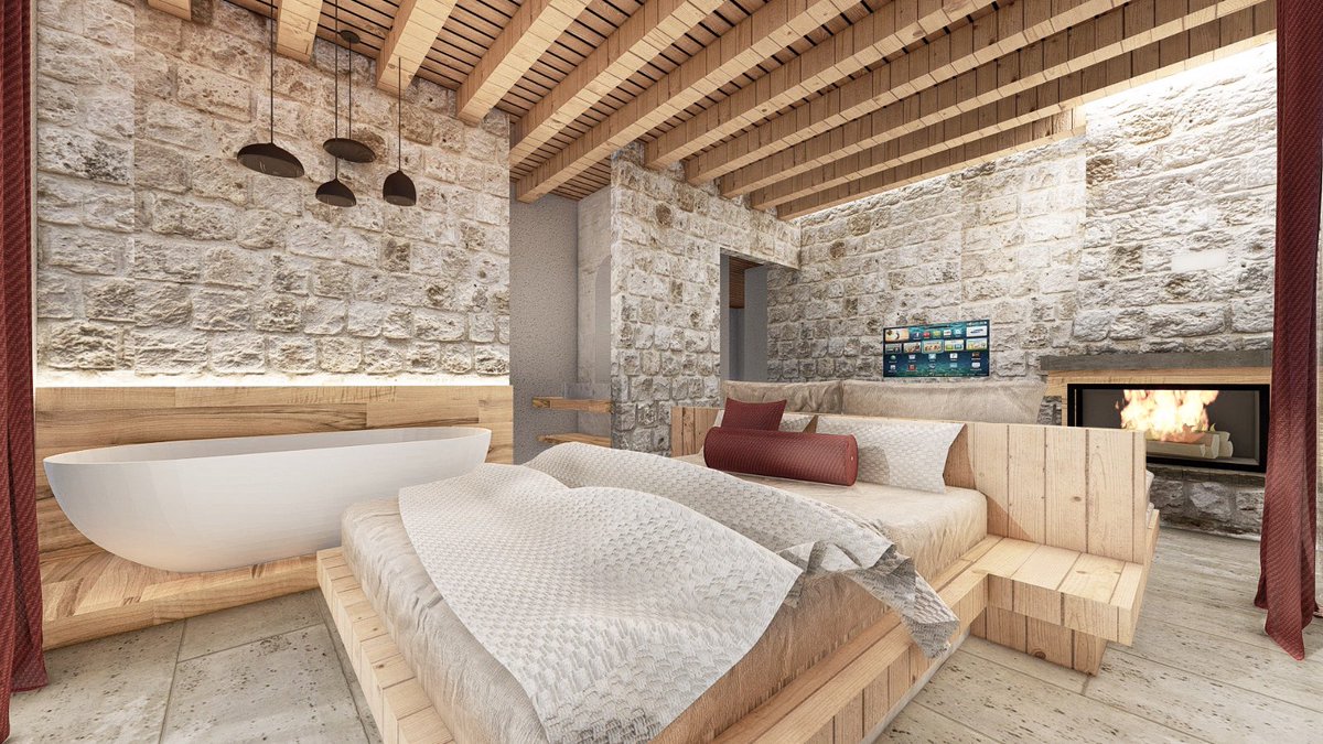 Kapadokya’da butik otel.
