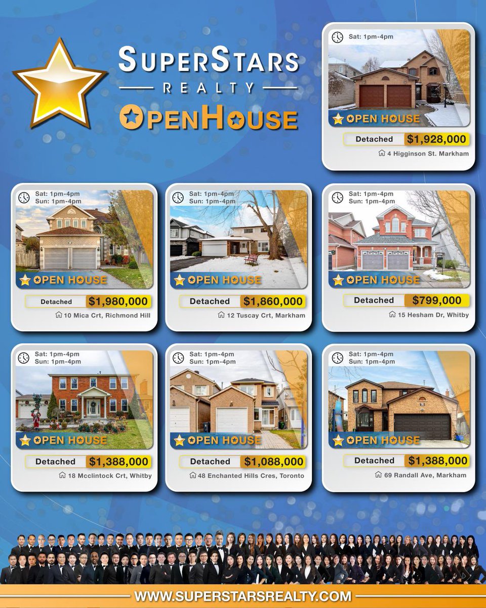 The first open house in the new year! Come and take a look at the newly signed listings of #SuperstarsRealty, they are all over the GTA area! No matter what type of property you need, feel free to contact me!

AnjuRealty.ca
#openhousetoronto #anju_realty