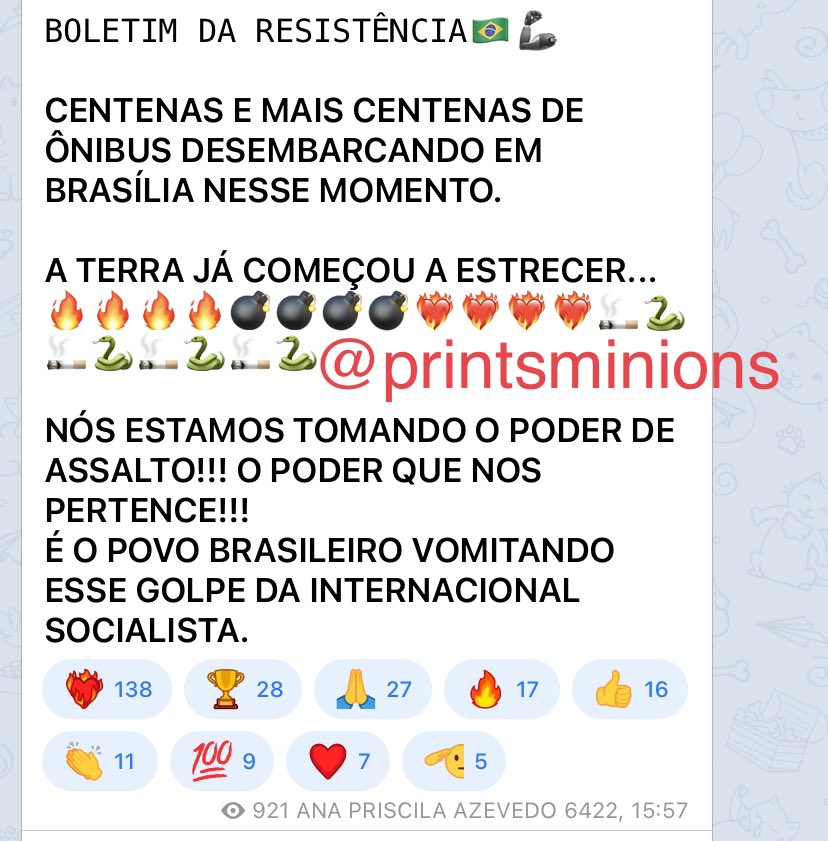 printsminions's tweet photo. essa Ana Priscila Azevedo, dona desse canal no telegram, tem que ser presa pra ontem https://t.co/OY4n2UeB2Z