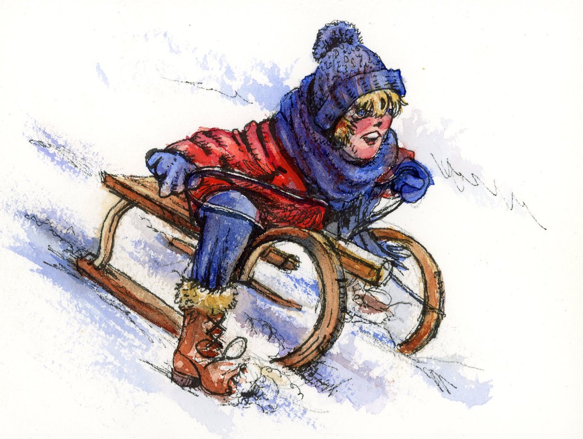 LifeImitatesDdl's tweet image. #DoodlewashJanuary2023 prompt: Sled.Did you know in the Cimbric War, Germanic tribes surpised the Romans by using their shields &amp;amp; sleds to cross the Alps? 
* Hahnemühle Collection Cold Press
* Paul Rubens Artists Watercolor
#paulrubensart @Hahnemühle FineArt #WorldWatercolorGroup