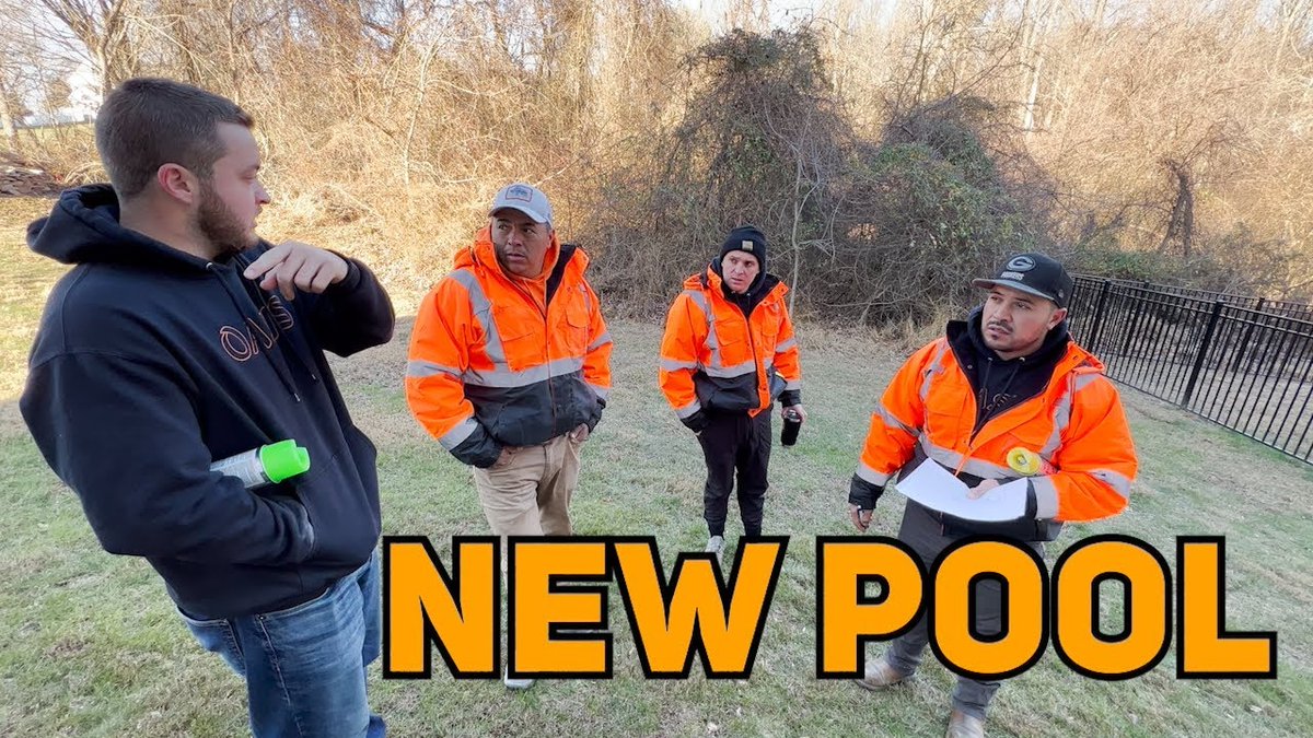 alexmewshaw's tweet image. Its finally 2023 and we are already getting it started off right with a new pool project. Stay tuned to watch us build out this pool.
Watch Mewshaw weekly vlog no.22 on YouTube #newpool #pool #poolproject #swimmingpool #landscapers #landscapingconstruction
youtu.be/ptNX6kqYrSM