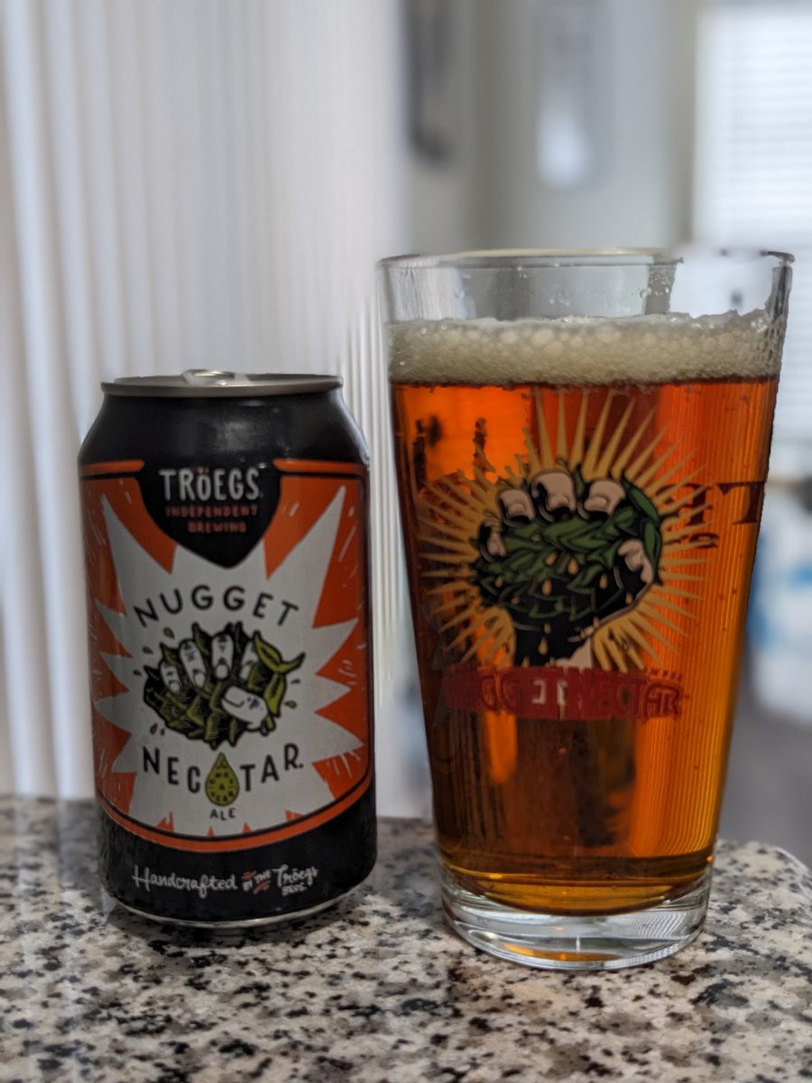 posterdan's tweet image. First #nuggetnectar of the year. #properglassware @TroegsBeer #notdryjanuary
