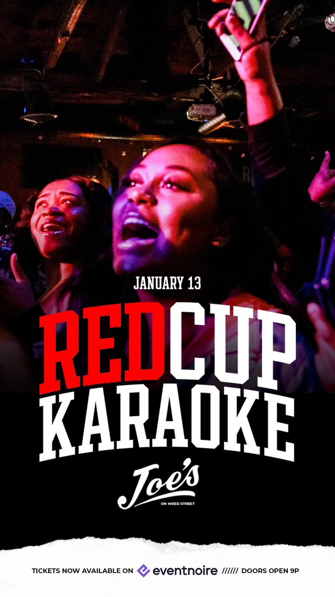 HooverxInternz's tweet photo. We're Back!!!! January 13th @redcupkaraoke returns to Joes on Weed Street (940 W Weed st) THIS IS A TICKETED EVENT👉🏾 GO TO THE LINK BELOW FOR DISCOUNTED ENTRY AND MORE INFORMATION ON THE NIGHT‼️ https://t.co/OC02sb1Ks4 https://t.co/vJXjP6WBfO