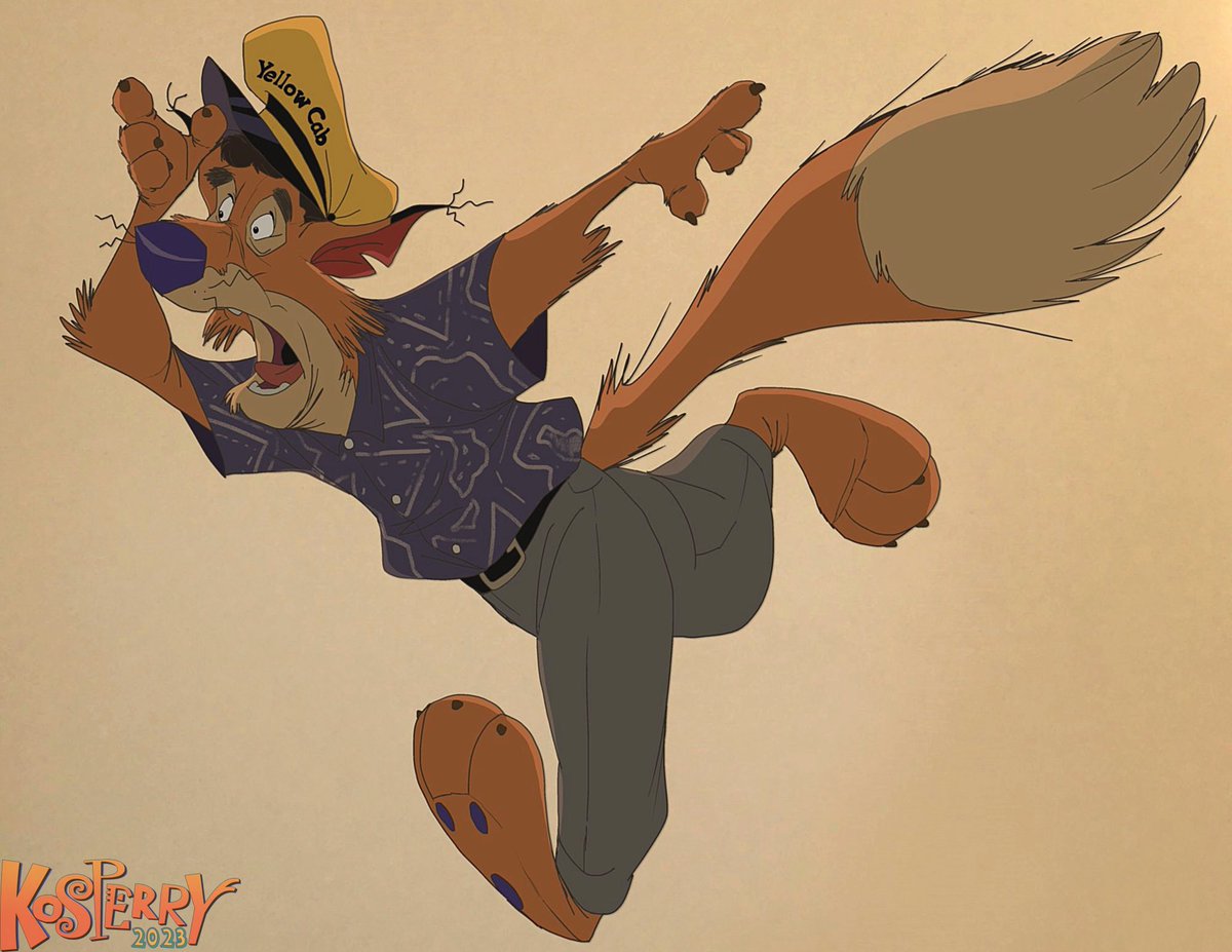 「Caught a rerun of It's a Mad, Mad, Mad, 」|Kosmo Columbo Perry🦊🧀のイラスト