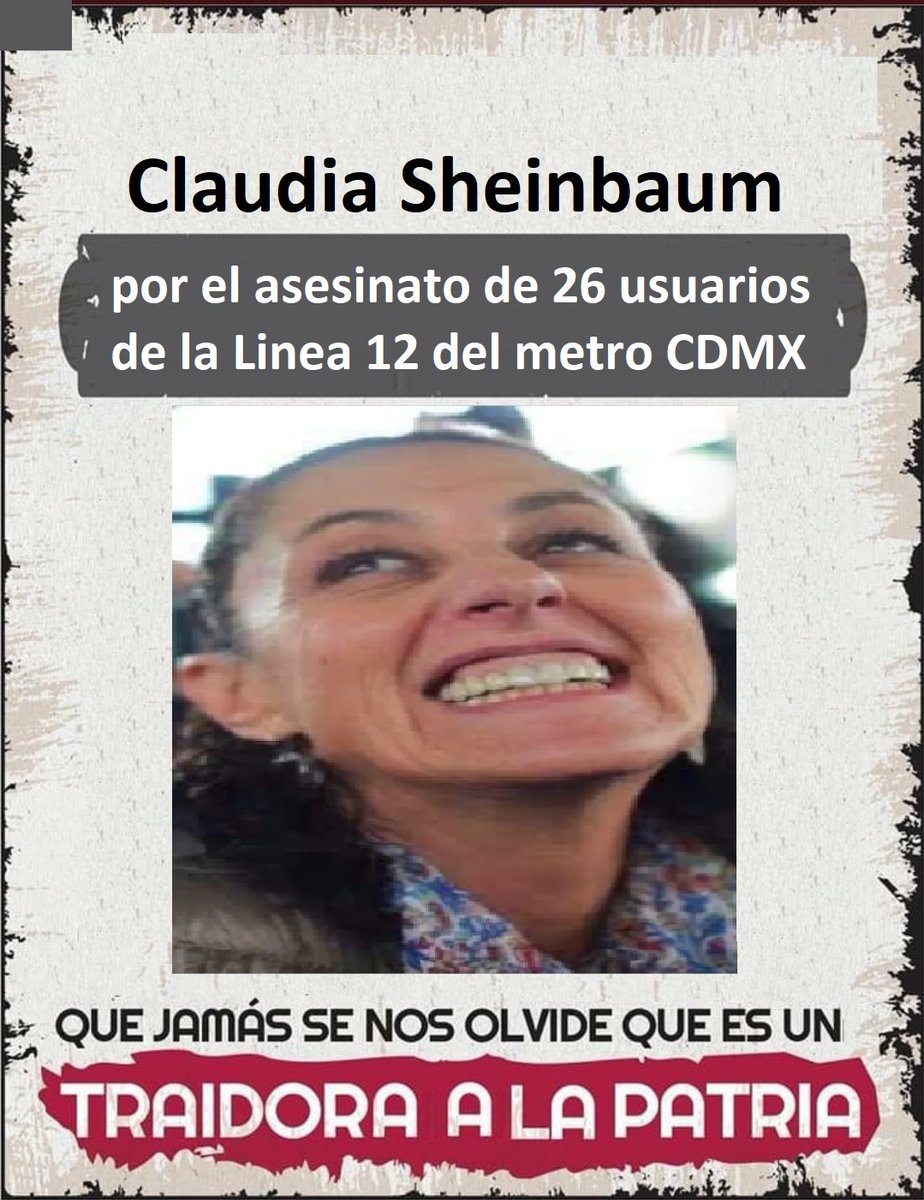 oso3339's tweet photo. @lopezobrador_ Con tus "condolencias" revives a la persona fallecida HDRPM, si fueras un Presidente responsable y consciente ya habrías despedido a @Claudiashein y/o exigido la renuncia del director del @STCMetroGDF pero como eres un INEPTO vale Madres, las desgracias seguirán!!! https://t.co/XxQZ2MUFmS