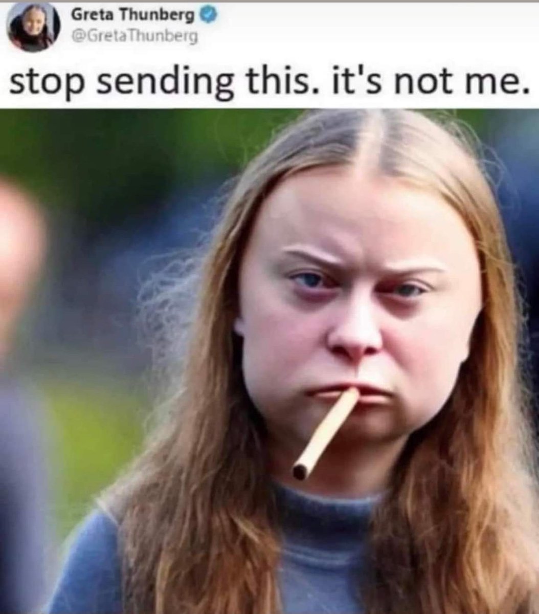 @GretaThunberg all grown up these days hey! 
#ClimateHoax
#ClimateScam 
#GlobalWarmingHoax