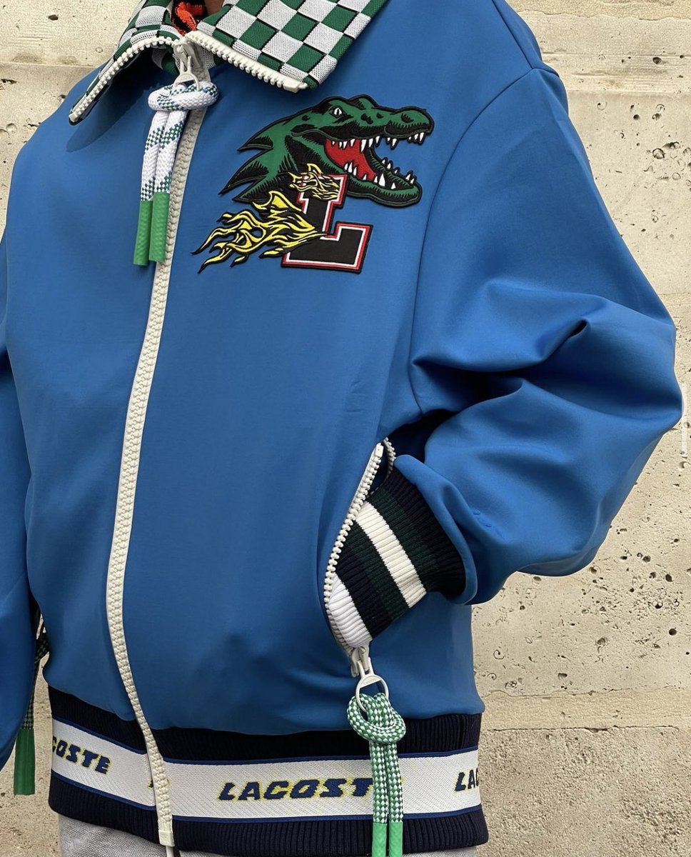 StreetFashion01's tweet photo. Lacoste Pieces by Louise Trotter🖤 https://t.co/WMBrZWtq6K