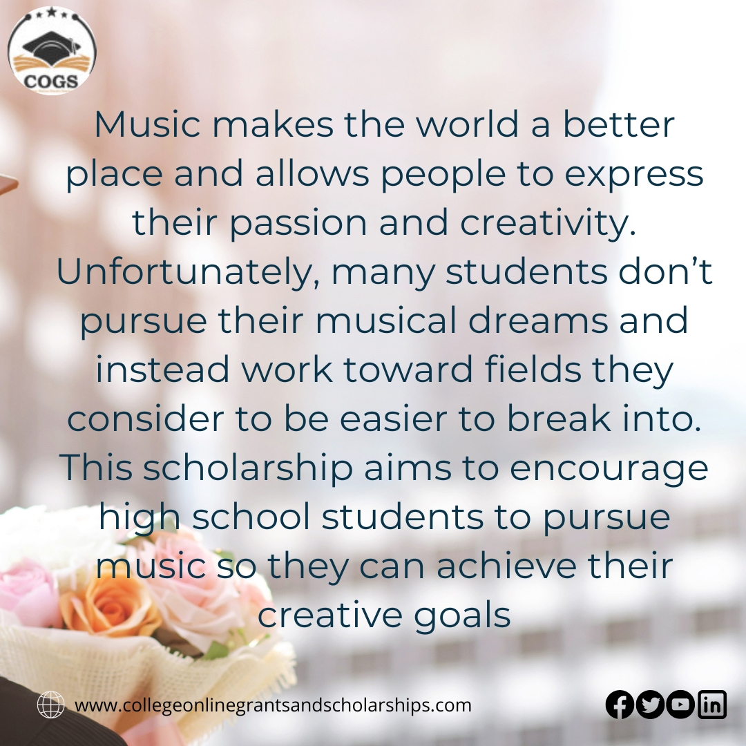 collegeonlinegrantsandscholarships | Carl's Music Matters Scholarship
.
📝register now ——> collegeonlinegrantsandscholarships.com
.
#scholarships #scholarshipsearch #internationalscholarship #HispanicGrants #musicmatters #scholarship #collegescholarships #collegeonlinegrantsandscholarships