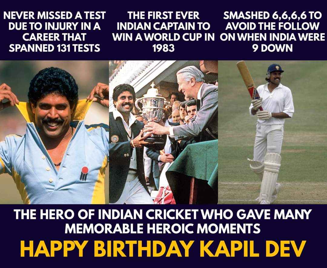 Happy Birthday Kapil Dev! 