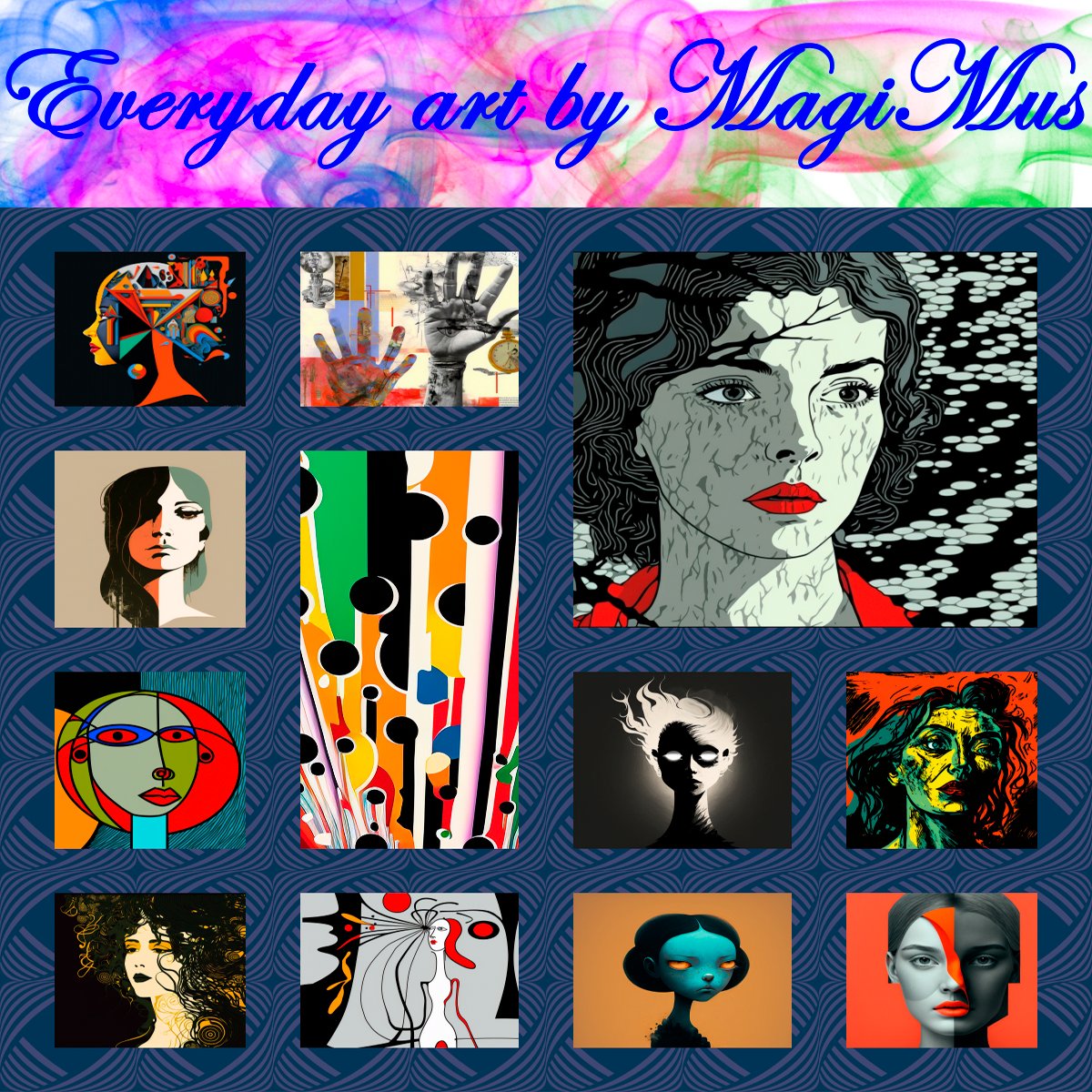 #NFTartists #nftcollectors #NFTCommunity 
Hi #NFTfamily 👋😊

I want to present you a collection of my daily art.

It's art in various genres. 

I create this art for everyone and I want people to see it, appreciate it and enjoy it.

Floor price 0.027 ETH

⏬LINK BELOW⏬