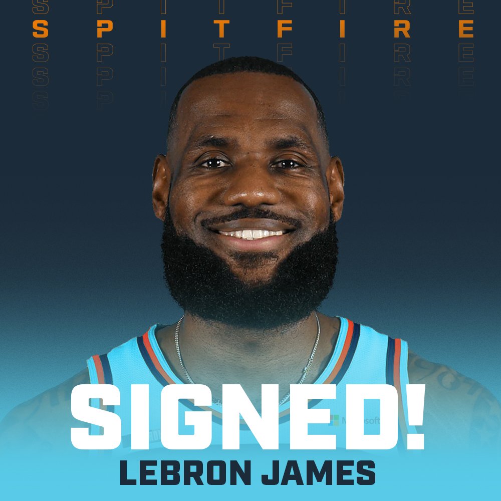 God save the King 👑 

We're thrilled to announce that we've signed <a href="/KingJames/">LeBron James</a> for #OWL2023. #ClearTheSkies