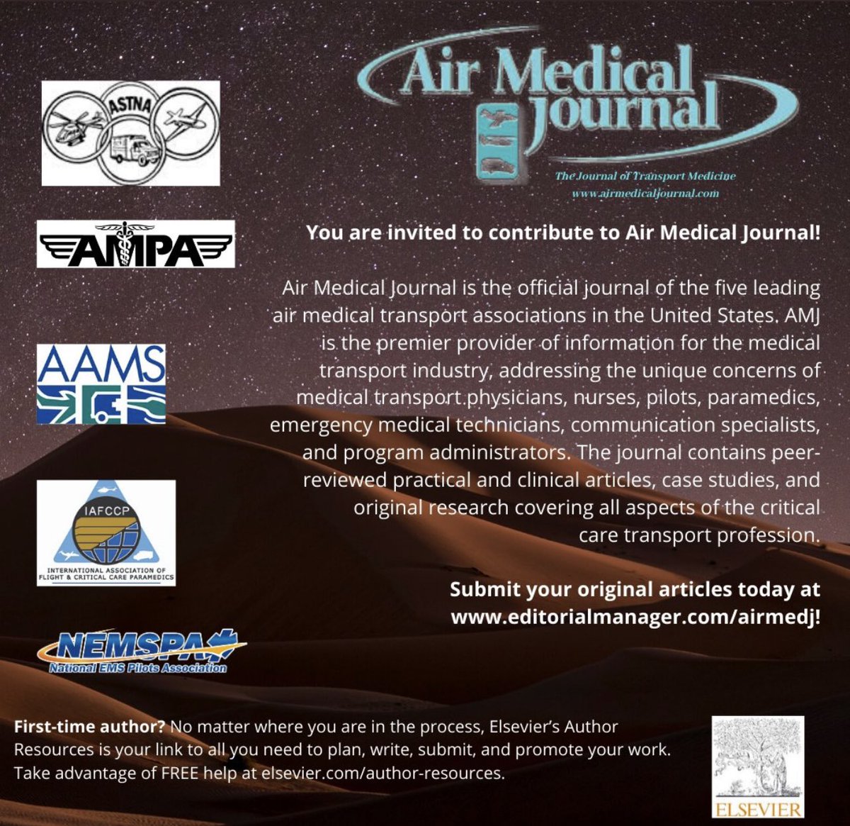 Contribute to #AirMedicalJournal now for inclusion in the CCTMC issue.