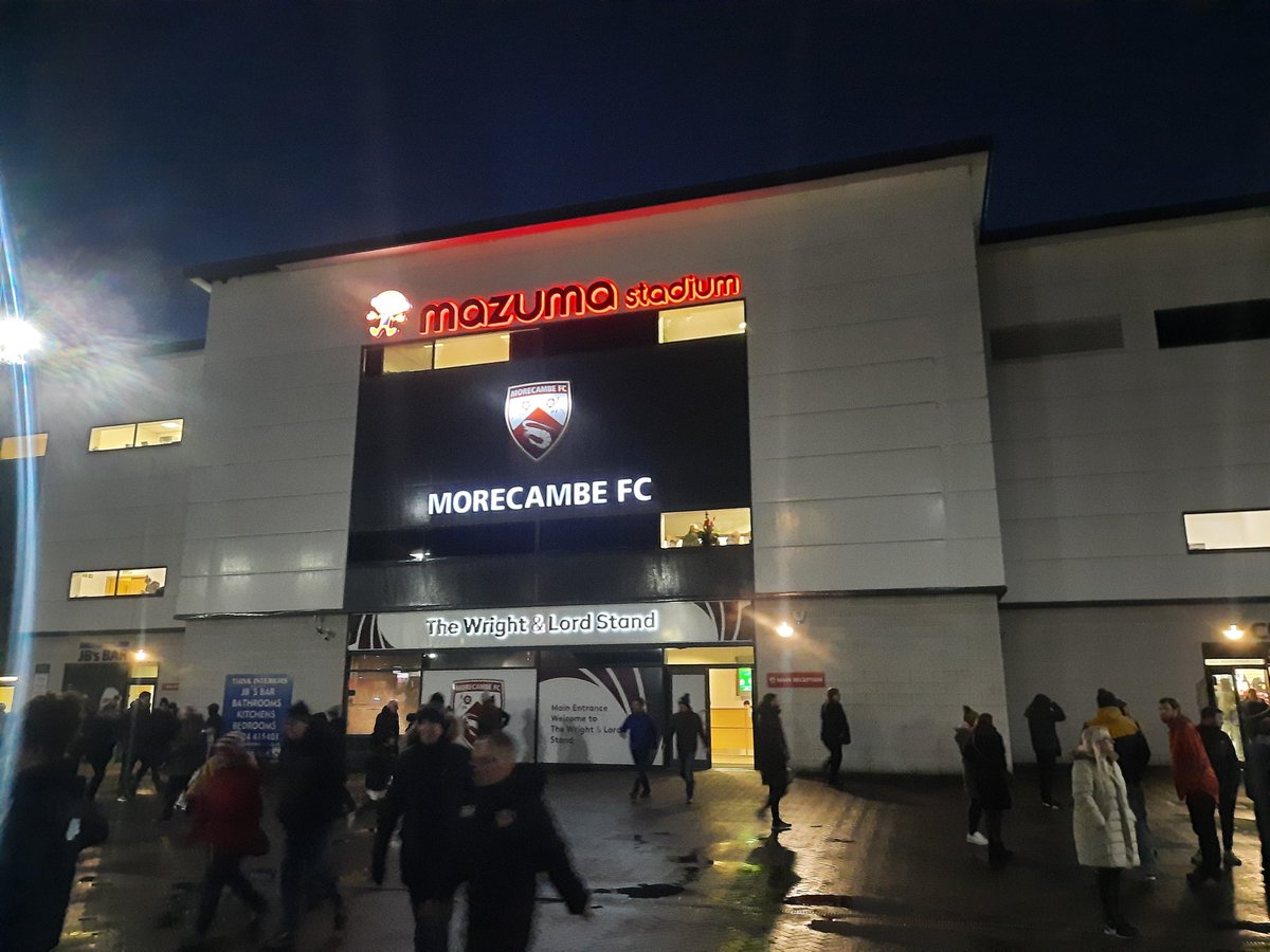 Fantastic trip to Morecambe v Cheltenham Town for some of our teams today. Tickets courtesy of <a href="/servicetoyouth/">James Morgan- L&MSTYL</a> and <a href="/MorecambeFC/">Morecambe FC</a> . Thanks very much for a great day. ⚽️👏🏻