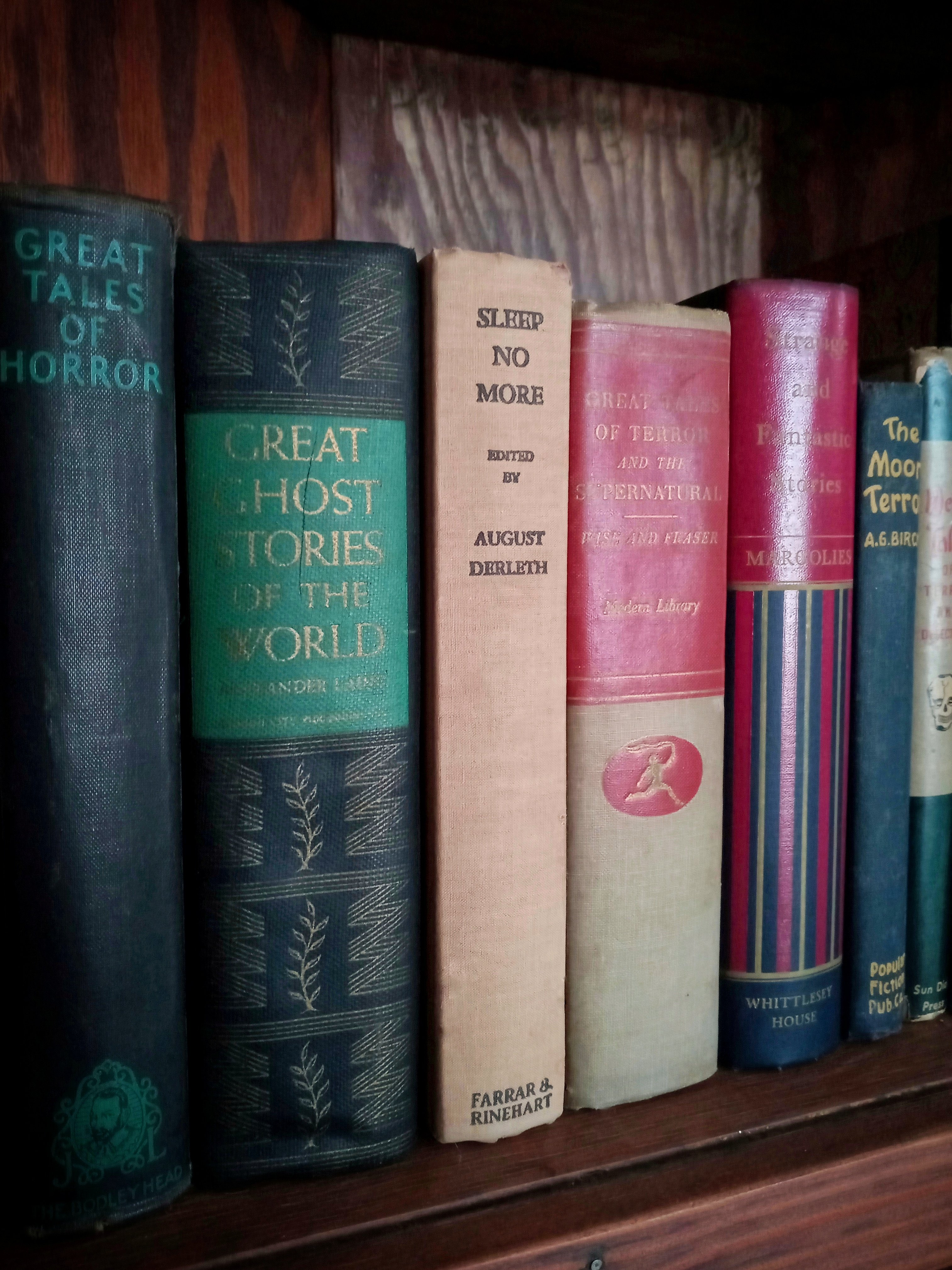 Weird Friction on Twitter ""Sleep No More" edited by August Derleth