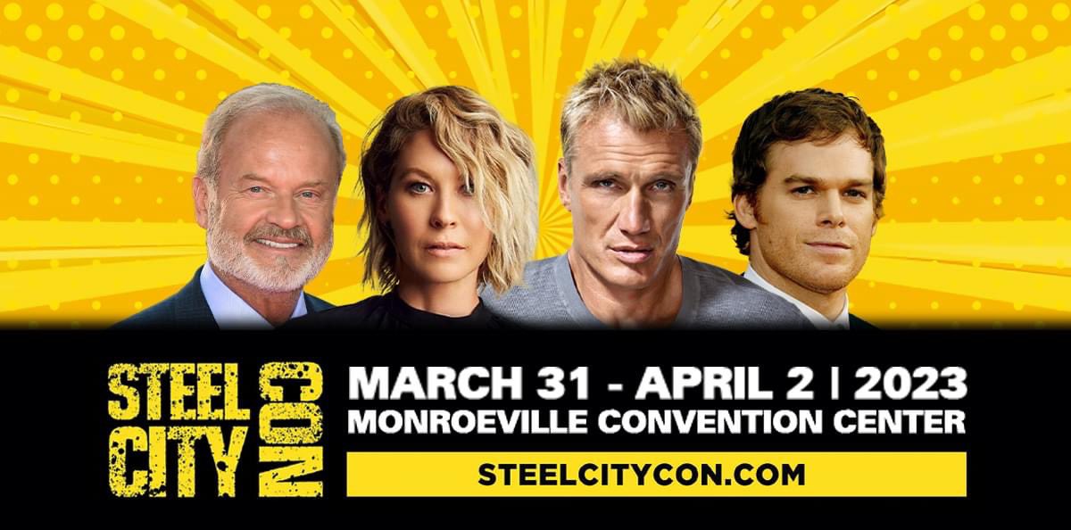 Steelcitycon's tweet photo. 🗓Next show: March 31- April 2, 2023! 
🎟Tickets and info at https://t.co/SUIjeUVoZe 
📍Monroeville Convention Center &amp; DoubleTree Hotel, PA
Follow us on⬇️
▪️https://t.co/Ke8U2rLivl
▪️https://t.co/WK36IBzKW7
▪️https://t.co/oOEP7LBFBf

#steelcitycon #pittsburgh #comiccon https://t.co/0xK3QY1bTh