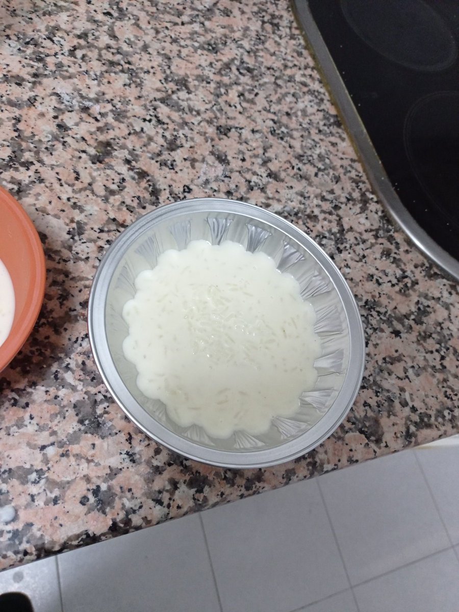 La primera vez que hago arroz con leche