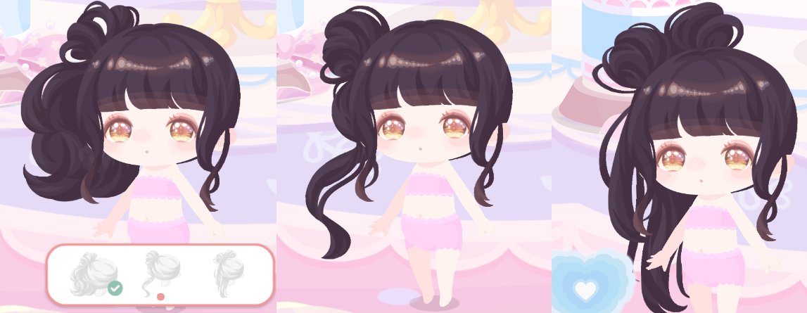 SmilesGazette's tweet photo. A look into the Happy Box bonus item (SR) In A Sweet Mood Side Ponytail
it's a lovely black-brownish hair with multi-form back options ~
#ハロースイートデイズ  #hellosweetdays #hsd #ハロスイ #sanrio #サンリオ https://t.co/1OtAImKRs7