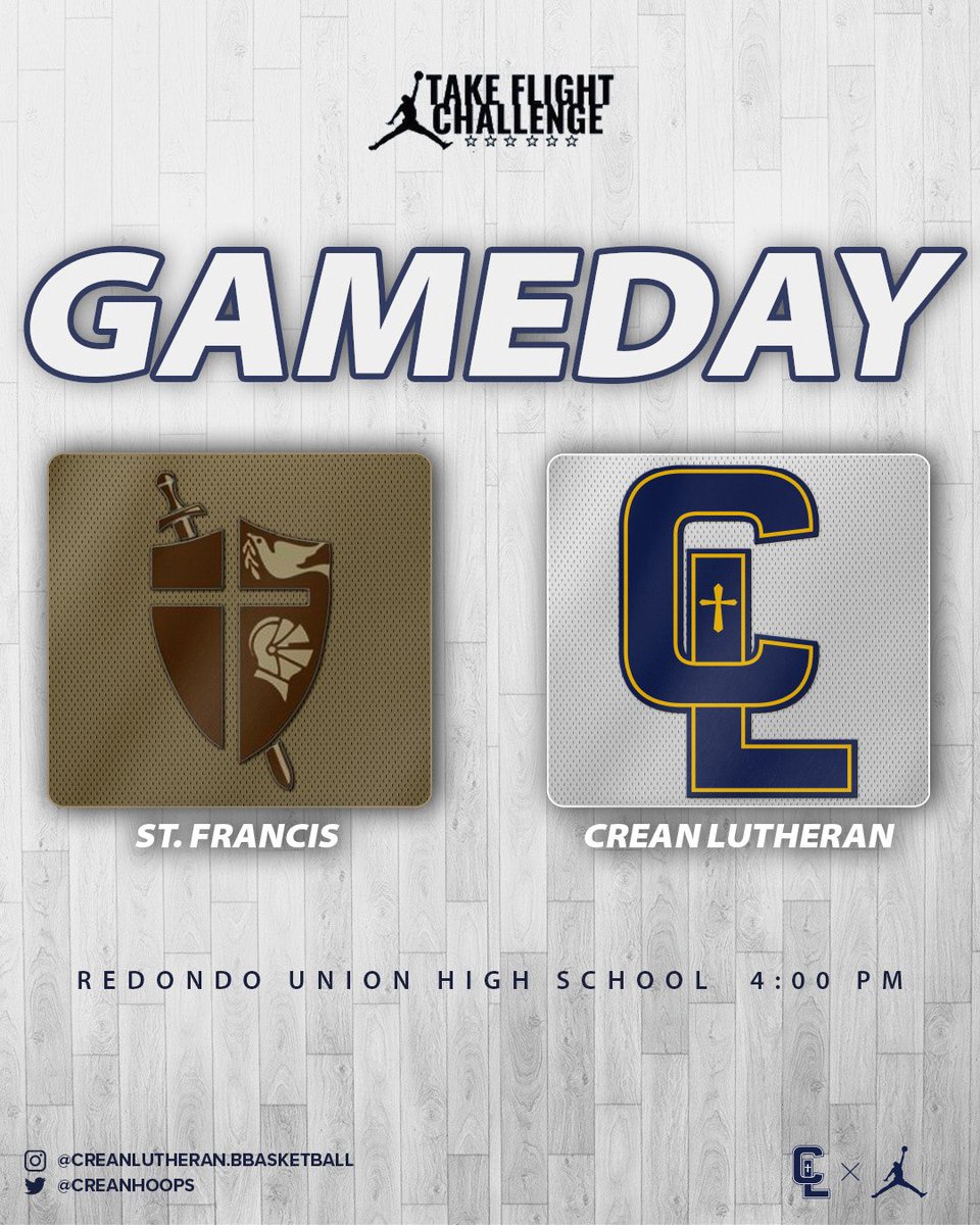 🚨SAINTS GAMEDAY🚨

🆚 St. Francis

🏀 Jordan Brand Take Flight Challenge

📍Redondo Union HS

⌚️4:00 PM

10-5

Joshua 1:9 

J.O.Y