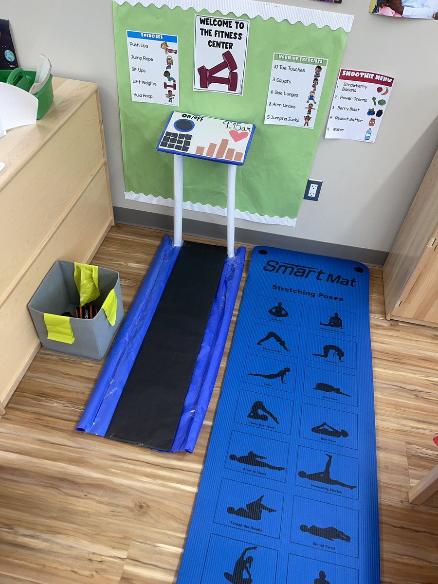 ms_iradi's tweet image. Loving our Fitness Center in the Dramatic Play area. #exercisestudy @TheHECC_BPS @BPS_Beginners