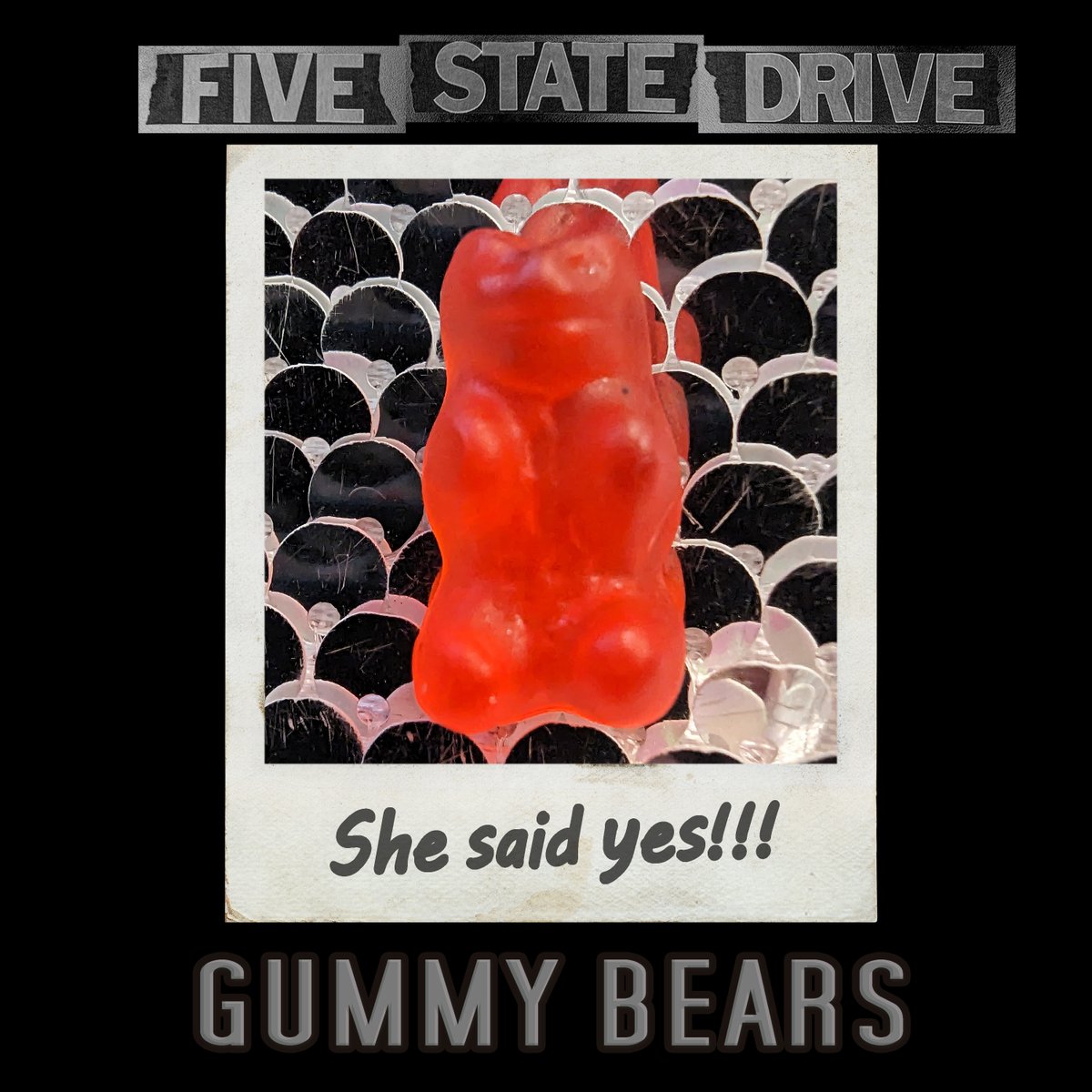 popmortem's tweet photo. The band I was in until '02 @5statedrive is putting out a new recording for the first time in twenty years. It's a song called Gummy Bears about wanting to marry Gummy Bears. It's autobiographical. It drops on the very punk rock day 1-2-1-2-3 (AKA Jan 21). https://t.co/6jTXg3naIF https://t.co/5UXKTutbE3