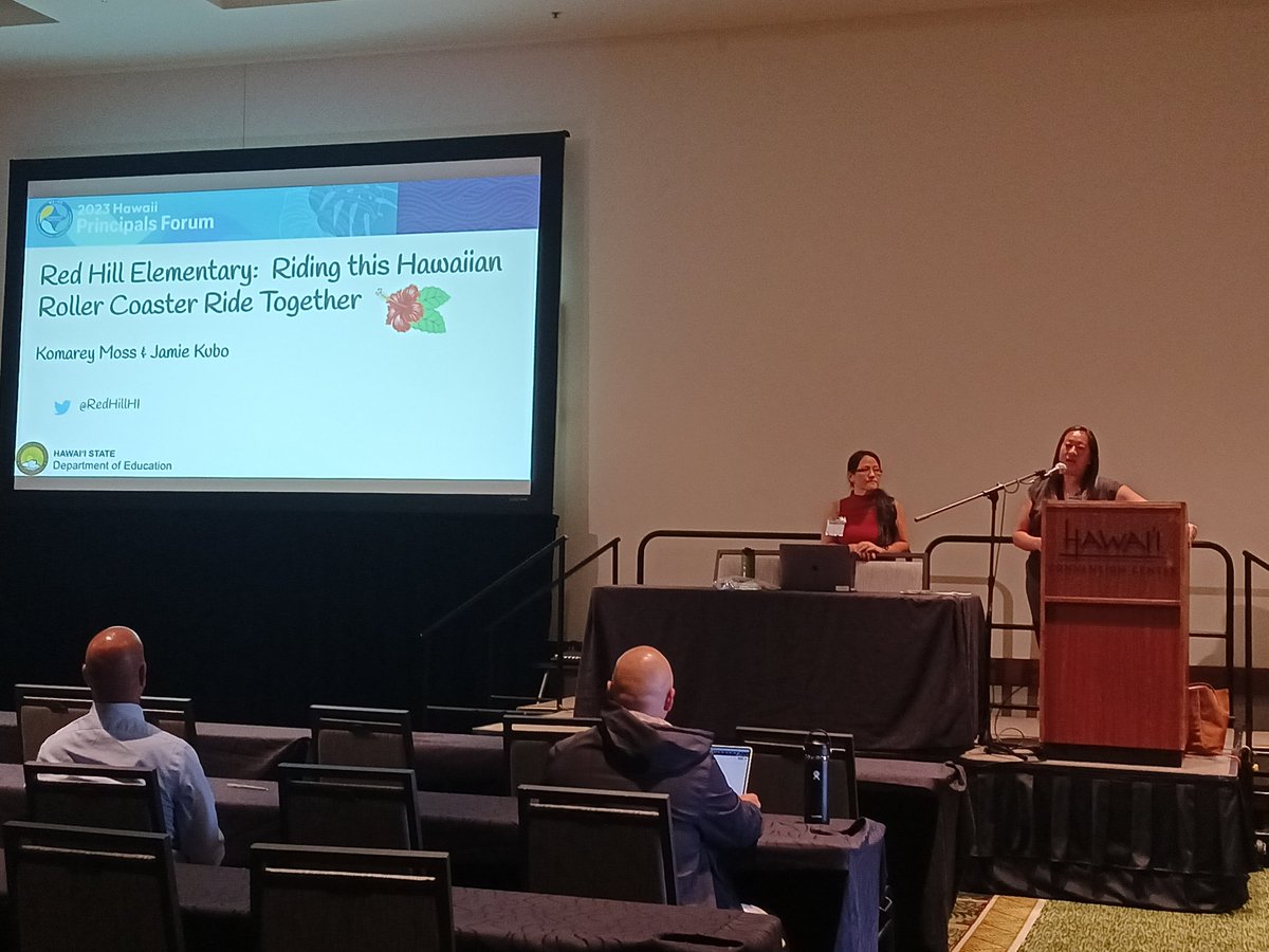 .<a href="/RedHillHI/">Red Hill Elementary</a> is really an incredible <a href="/HIDOE808/">Hawai‘i Public Schools</a> school, with visionary educators creating the conditions for students to thrive. Loved hearing the story of the secret to the magic-making from <a href="/komarey/">Komarey Moss</a> &amp; <a href="/jamietak/">Jamie Kubo, NBCT</a> at the past principals forum!