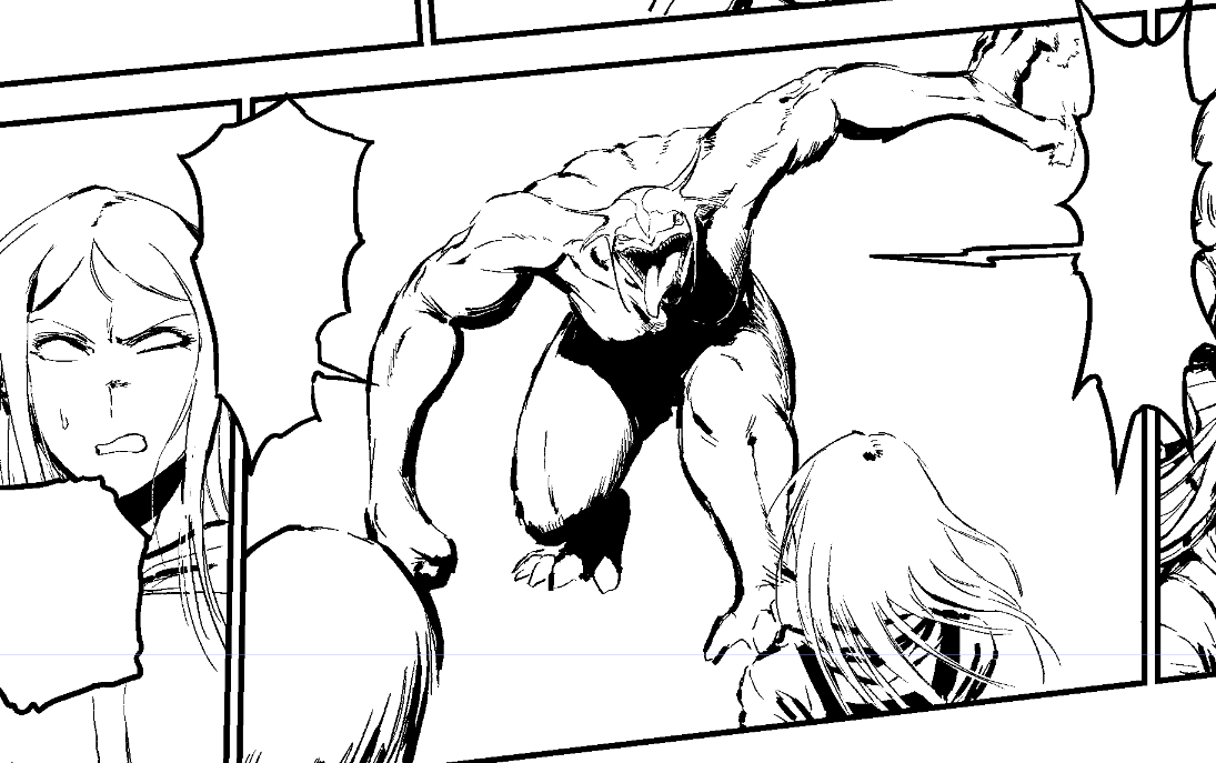 WIP。
しゃべります。

She can talk. 