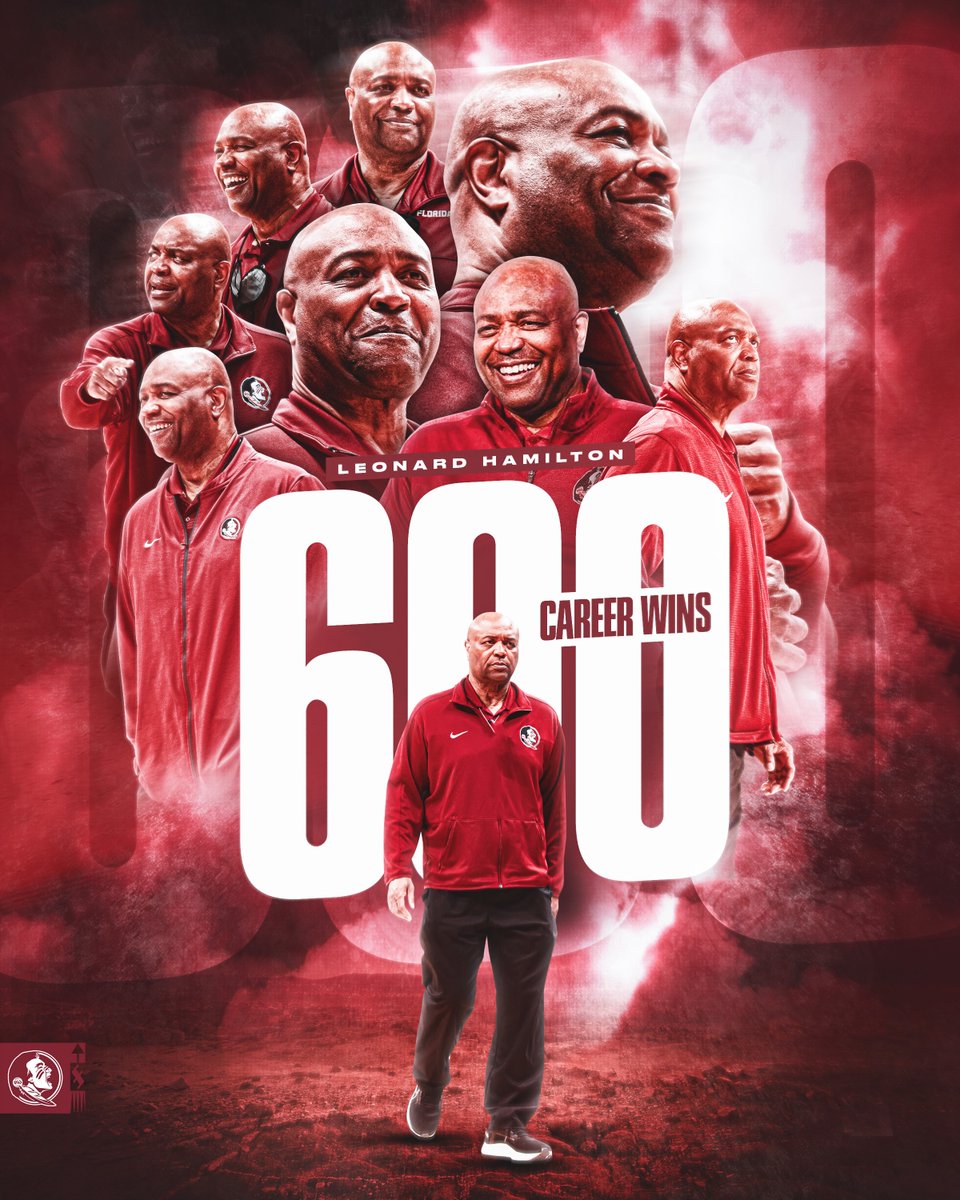 FSUHoops's tweet photo. Win No. 6⃣0⃣0⃣ for the 🐐 https://t.co/gFetQU97AS