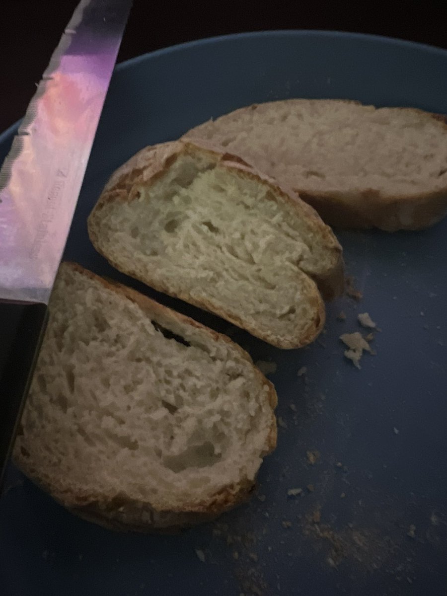 Biscuitman13's tweet photo. @okSettleDown Oooooo is this #BreadTwitter?! I just made my first couple of Italian loaves last night and i cannot wait to yeast up more flour and then get it warm and then warm again then hot and then cooled off 😭 https://t.co/Caqy9iTxJS