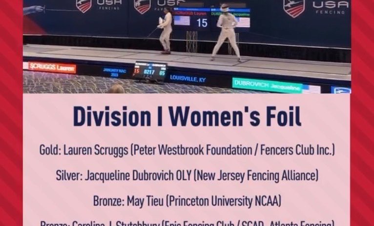 FencersClub's tweet photo. Great work Lauren๐ฅWell done Maia! #januarynac @USAFencing https://t.co/UcD3O51DQR