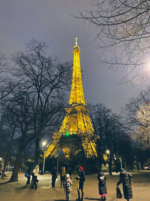 ライトブラウン/ブラック DE LUZE ドリューズ エッフェル塔 金