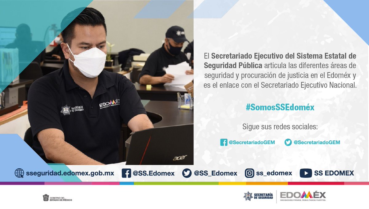 El <a href="/SecretariadoGEM/">Secretariado Ejecutivo</a> es un órgano desconcentrado de la Secretaría de Seguridad, conócelo y sigue sus redes sociales.⬇️

#SomosSSEdoméx