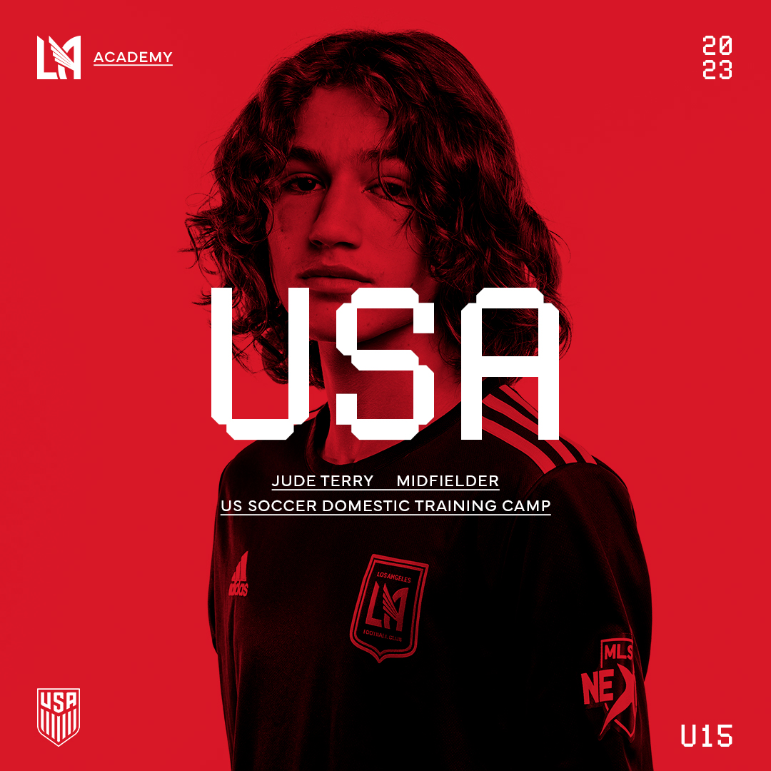 LAFCAcademy's tweet photo. For Club &amp; Country ❤️🤍💙

Congrats to all our U-15, U-16, and U-17 players who got the call-up for @USYNT’s January camps. https://t.co/7B5yZtrQeQ