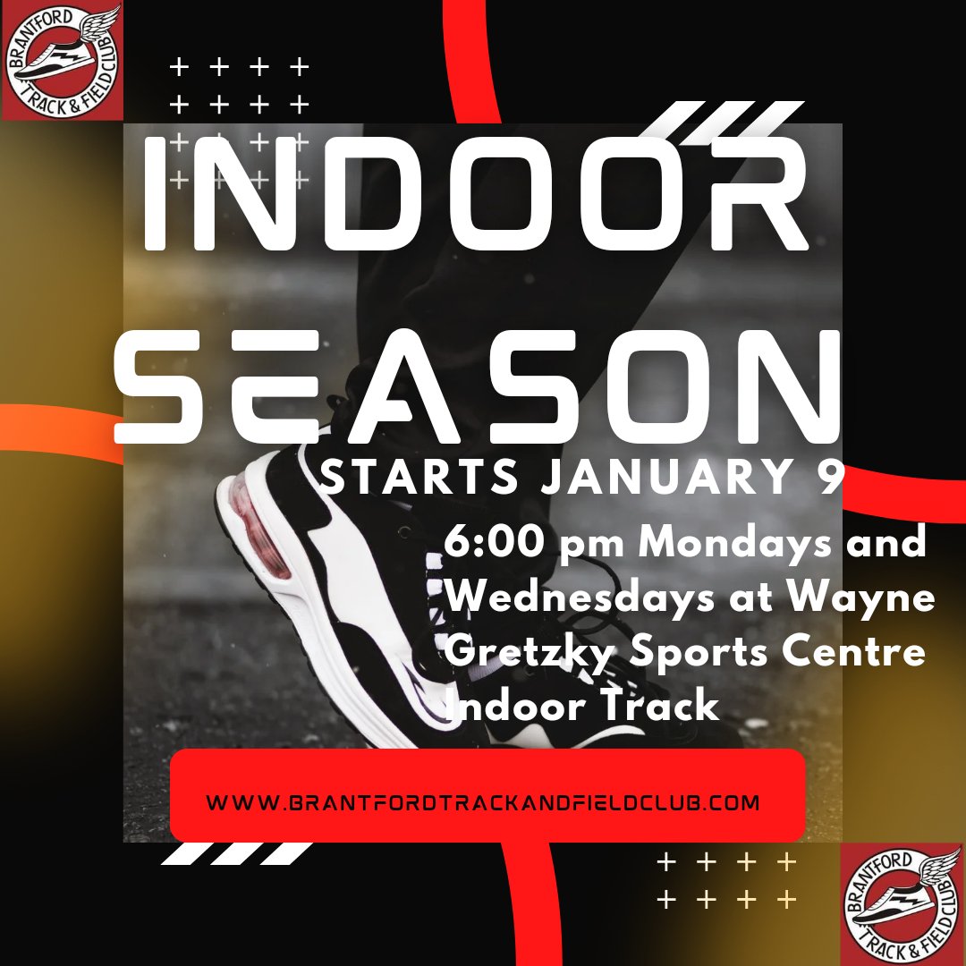 Indoor season starts MONDAY!!!  Bring your registration form and payment to practice.  Don't forget your running shoes and water!