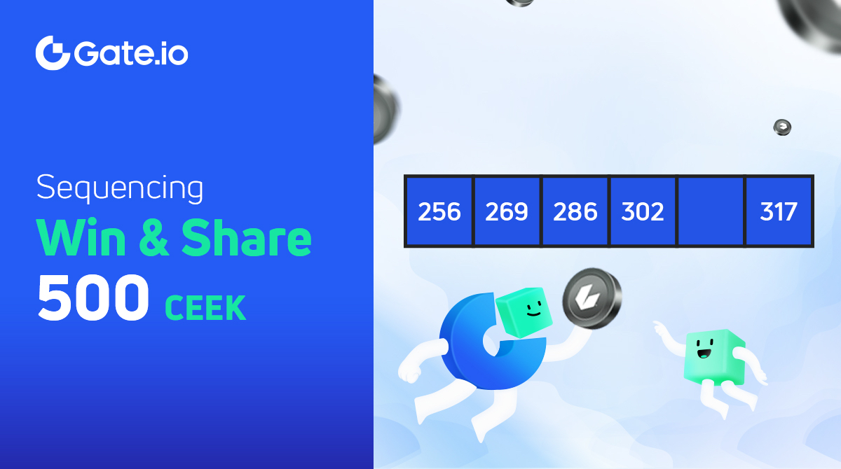 🌀#GateGame 500 CEEK #Giveaway 

🔥 Fill in the missing number 🔥

✅ Follow <a href="/Gate_io/">Gate</a> &amp; <a href="/Gateio_Mascots/">Gatsby and Blocky</a>
✅ Like &amp; RT with the answer
✅ Tag 3 friends

🎁 20 lucky winners will share 500 #CEEK when likes reached 1000

#Gateio #Sequencing