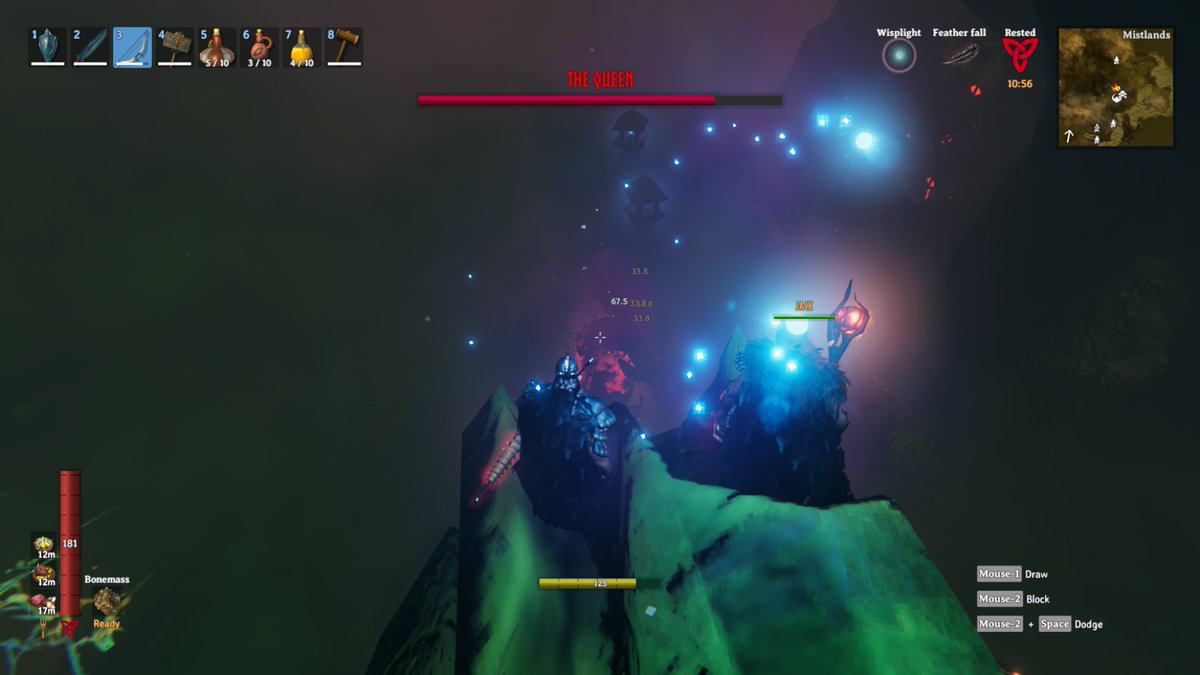 ABearCanoe's tweet photo. @NickRawcliffeAF  #valheim I don't know about getting into the queen's lair without a sealbreaker, but somehow she came out to fight us when I played through. We didn't use the sealbreaker. She just showed up. We hit her with arrows and fire from above. pretty quick and easy. https://t.co/HrtDOlTvgn