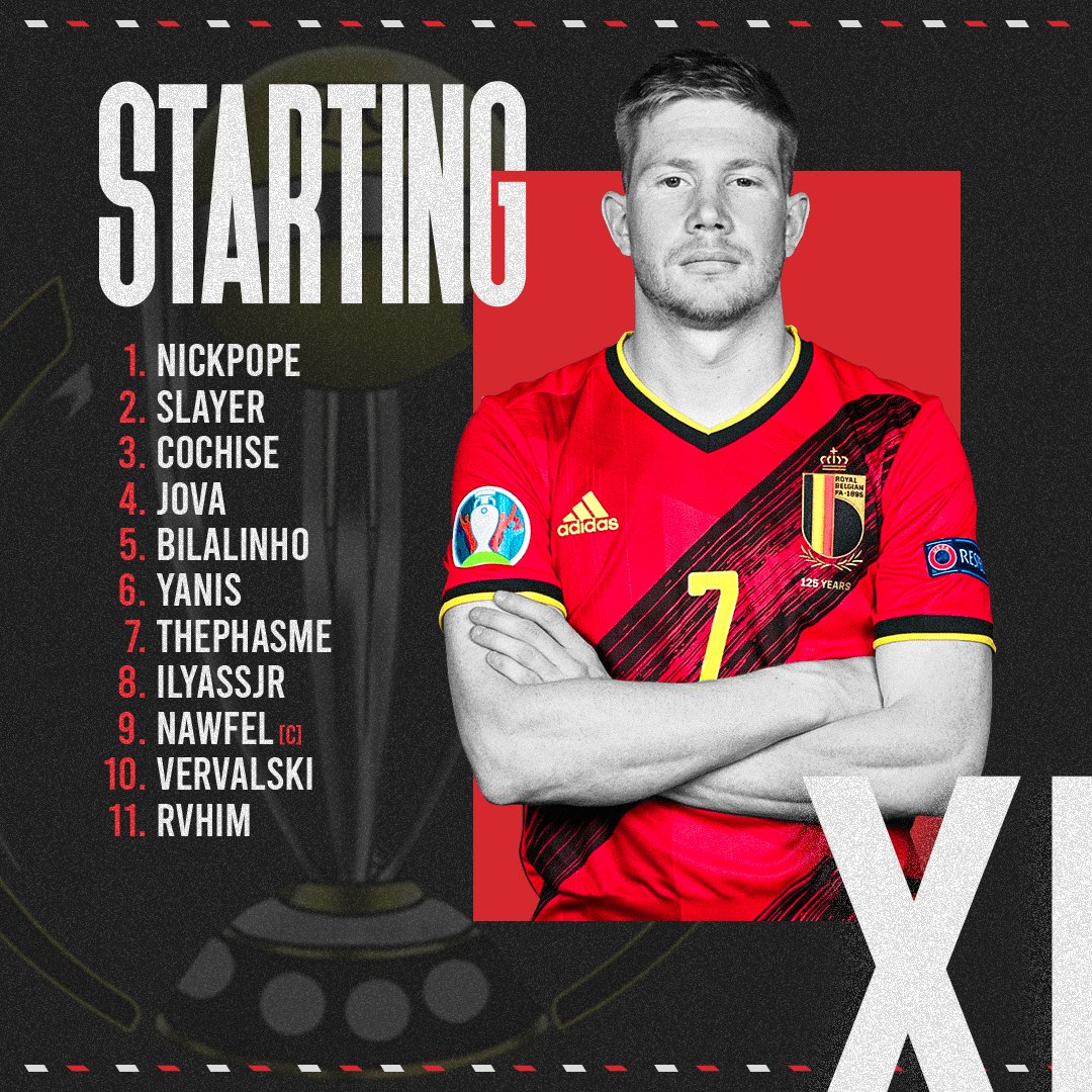 Our line-up for our outing tonight. We intend to bring back the maximum of points with this new team. <a href="/OfficialVPG/">Virtual Pro Gaming</a> <a href="/belgique_vpg/">VPG BELGIQUE 🇧🇪</a>