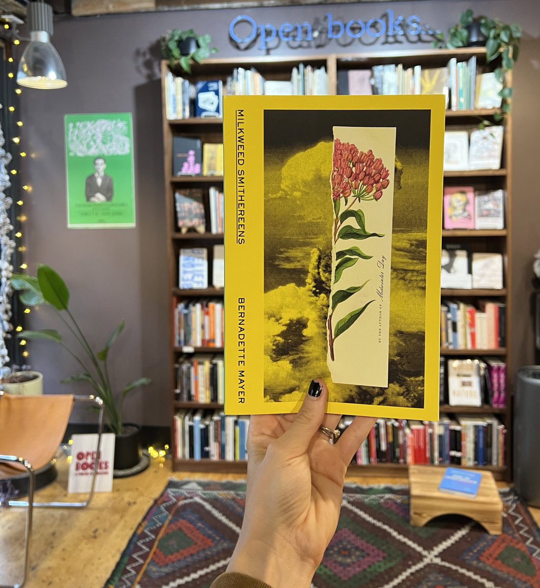 “Is the sigh the soul / or does it drink only lightly at the top / like bees from water?”

-Bernadette Mayer, Milkweed Smithereens (<a href="/NewDirections/">New Directions</a>) …n-books-a-poem-emporium.myshopify.com/products/11-01…