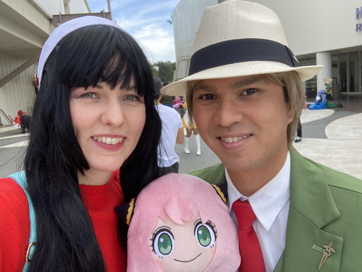Just a normal family having an outing at #animelosangeles