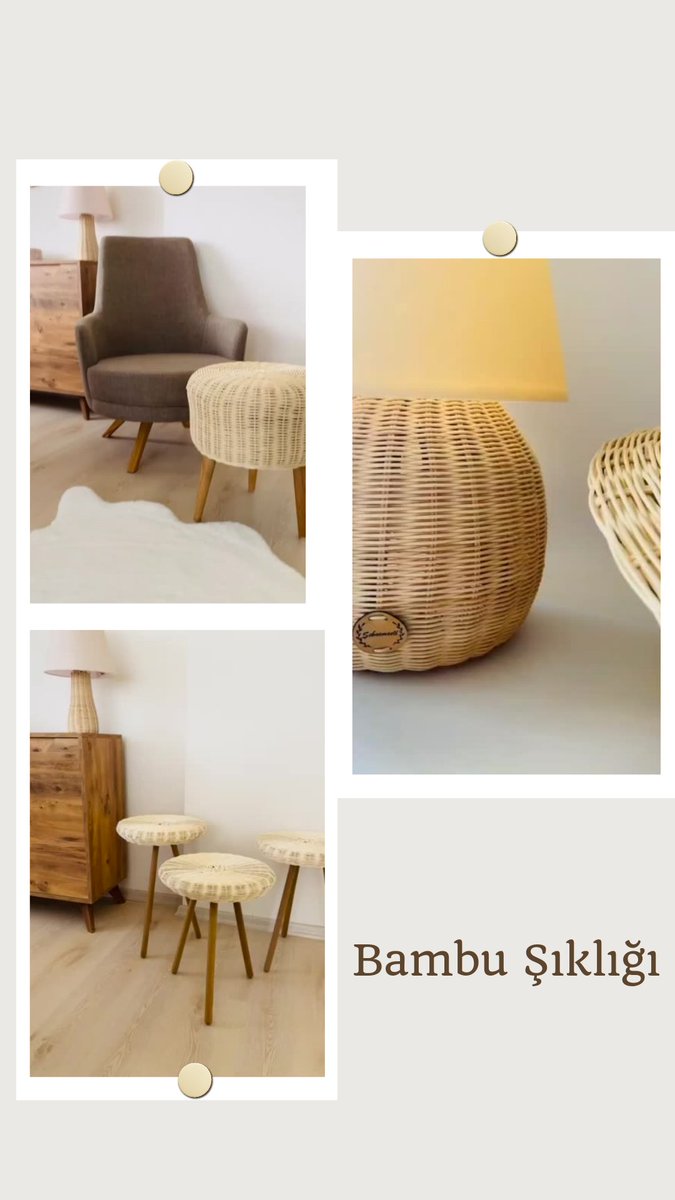 Peki bambu şıklığına ne dersiniz?
Ürünleri görmek için tıklayın 
tinpazar.com

#tinpazar #decoration #evaksesuarları #bambudecor #luxuryhome #dekorasyon #sehpa #puf #salondekorasyonu #oteldekorasyonu
