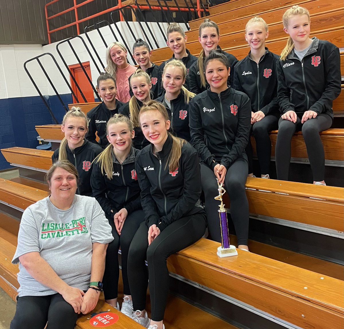 Congratulations to the Cavalettes!!! They took 1st place in the 2A division at the Mahomet Seymour IHSA Dance Invite!!!  #WeAreLP #UnitedCavaliers