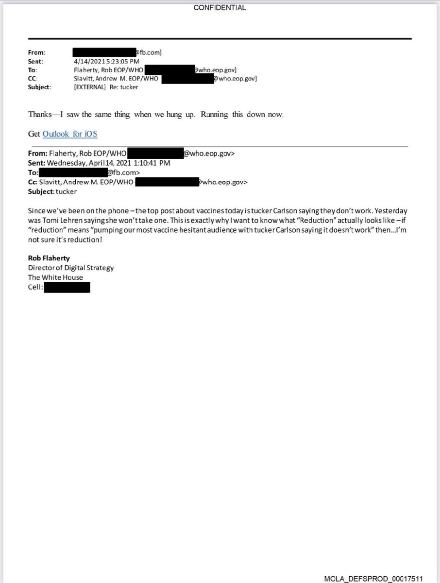 KanekoaTheGreat's tweet image. NEW - Joe Biden's Director of Digital Strategy Rob Flaherty pressured Facebook to censor Tucker Carlson.

Apparently, journalists are not allowed to question pharmaceutical companies who have paid billions in criminal fines for manipulating studies and suppressing adverse events.