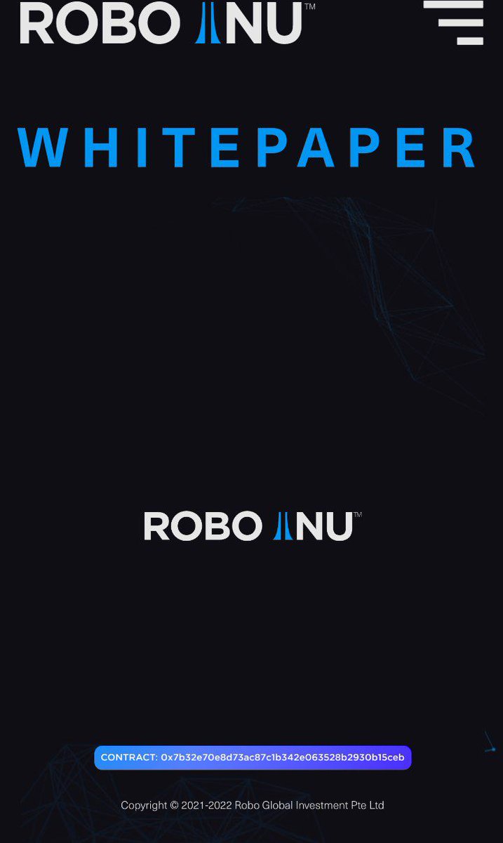 Wsalfybrand's tweet photo. Join us โค๏ธ
Why you need to invest in $RBIF
White paper ๐: https://t.co/9NBToHcu5H
#next1000x
#RBIF #RoboInuFinance #RoboInu #RoboInuwarriors
#Saitama #luffyinu #apolloinu #VOLTINU #samo #BONK https://t.co/kacpREXZjO