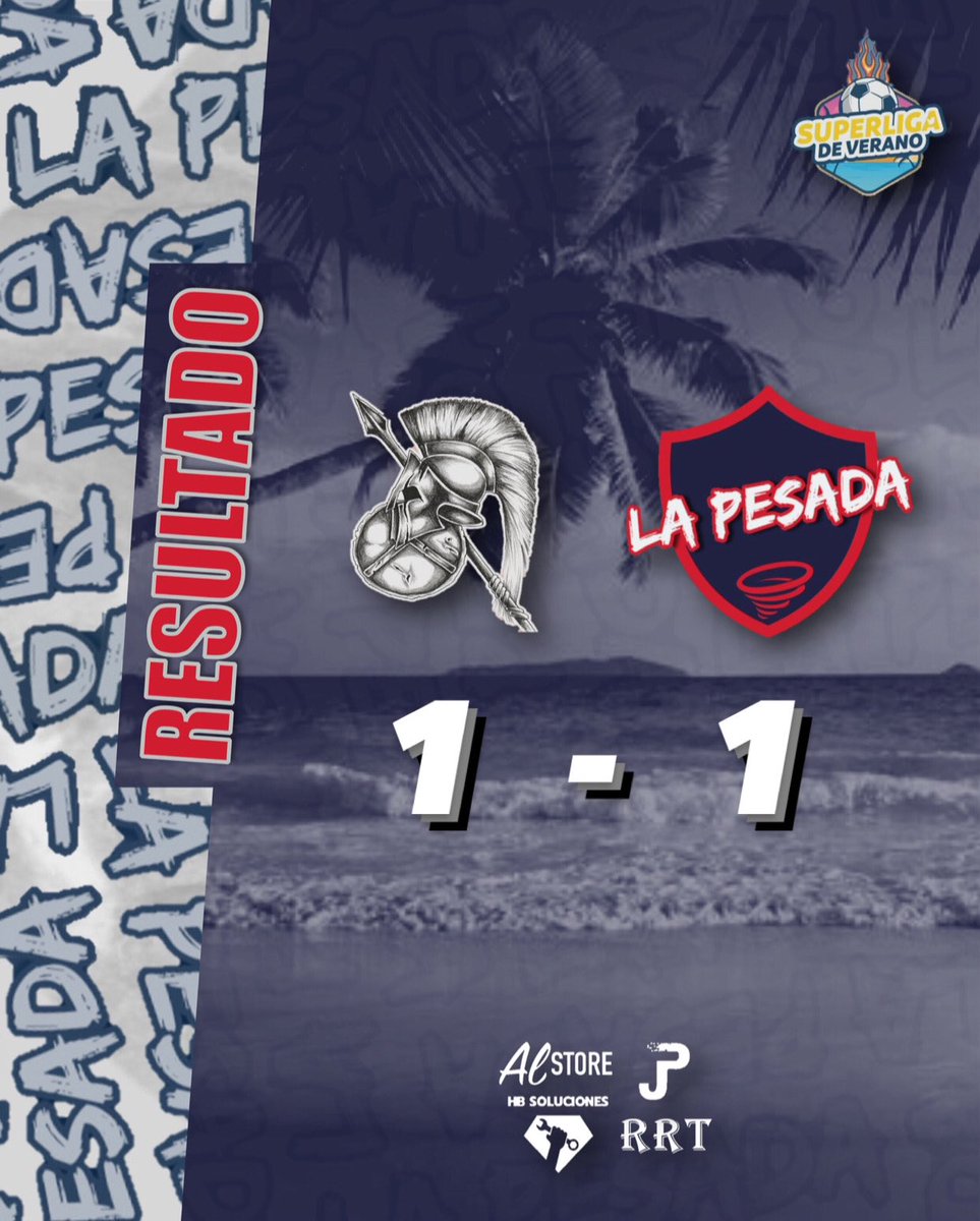 ¡PARIDAD EN EL MARCADOR! 🤝

⚽️ <a href="/MatihasMendoza8/">Mati mendoza</a> 

#JuegaLaPesada 🌴🔵🔴