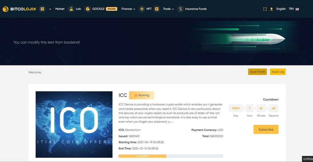 We Are Counting The Days For The Interface Update Of Btcix.io, Our World's Leading Digital Crypto Asset Exchange, It Will Be Over Soon 💥

We are proud to present you all the finished parts 💥

 BTCIX TEAM