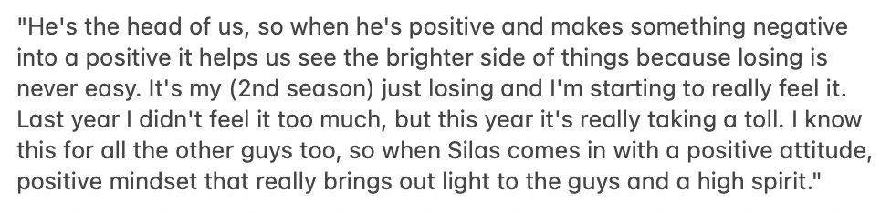 Jalen Green was asked how he and his teammates have benefitted from Stephen Silas' positivity amid the losing over his two seasons in the NBA