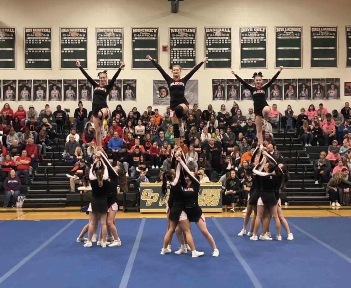 NVWildcats on Twitter "Varsity cheer took second at the Comstock Park