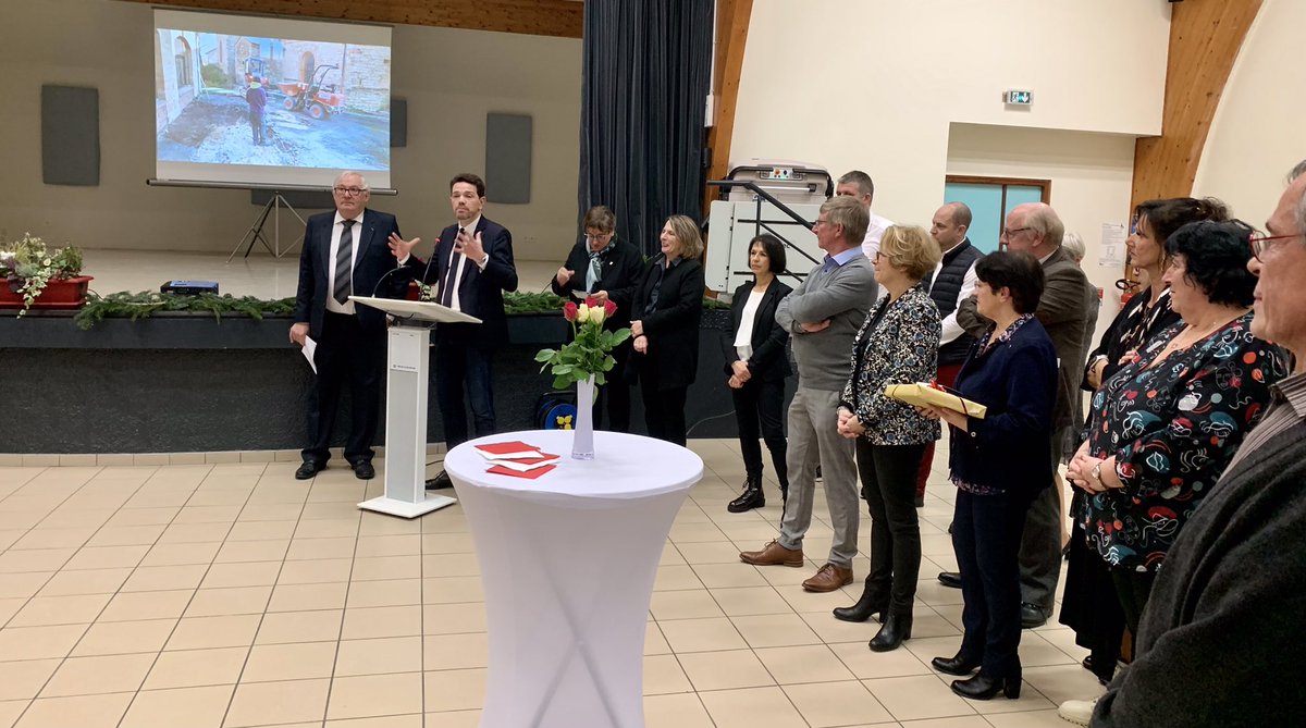 patrick_fostier's tweet photo. Début des cérémonies de vœux 2023 à #Tournes avec @boris_ravignon. Une commune qui se développe et s’équipe, notamment d’une maison médicale, un projet porté par @08metropole. Tous mes vœux au Maire Gérard Carbonneaux et à son équipe municipale. #voeux2023 https://t.co/RIxkgArdfQ